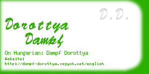 dorottya dampf business card